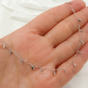 NT401863. 14K Solid Gold Diamond Dangle Necklace